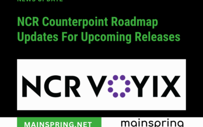 NCR Counterpoint Roadmap Updates for Upcoming Releases